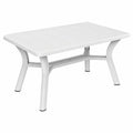 Mesa de Jardín Tulipán RESOL 140x90 cm para 4-6 Personas con Sombrilla y Protección UV