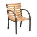 Set de 2 Sillas de Jardín de Madera para Terraza y Patio - vidaXL