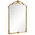 Espejo Arqueado Dorado 90x180 cm, Independiente y de Pared, Decoración Elegante para Hogar