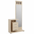 Mueble de Entrada Vertical Boston, Funcional y Moderno, Color Cambria, 85x28x190 cm