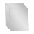 Conjunto de 4 espejos grandes de pared adhesivos de acrílico, 15 x 15 cm, para decoración de baño, gimnasio, sala y dormitorio