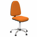Silla Ergonomica para Máquina de Coser Industrial en Naranja