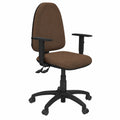 Silla de Oficina Ergonómica Aýna con Brazos Ajustables y Espuma Confortable, Marrón Oscuro